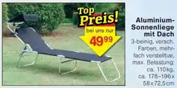 Jawoll Aluminium Sonnenliege mit Dach Angebot