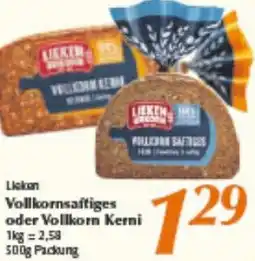 inkoop Vollkornsaftiges oder Vollkorn Kerni Angebot