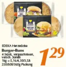 inkoop Edeka Herzstücke Burger-Buns Angebot