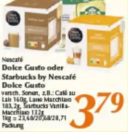 inkoop Nescafe Dolce Gusto oder Starbucks by Nescafé Dolce Gusto Angebot
