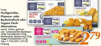 inkoop Frosta Fischgerichte, Pfannen- oder Backofenfisch oder Vegane Fisch Alternativen Angebot