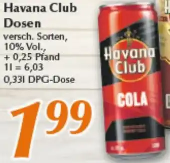 inkoop Havana Club Dosen Angebot