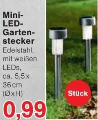 Jawoll Mini LED Gartenstecker Angebot