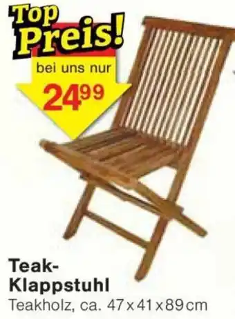Jawoll Teak Klappstuhl Angebot