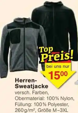 Jawoll Herren Sweatjacke Angebot