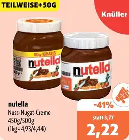 Aktiv Irma nutella Nuss-Nugat-Creme Angebot