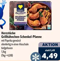 Aktiv Irma EDEKA Herzstücke Grillhähnchen-Schenkel-Pfanne Angebot