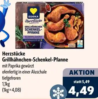 Aktiv Irma EDEKA Herzstücke Grillhähnchen-Schenkel-Pfanne Angebot