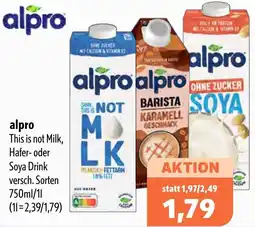 Aktiv Irma alpro This is not Milk, Hafer- oder Soya Drink Angebot