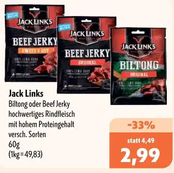 Aktiv Irma Jack Links Biltong oder Beef Jerky Angebot