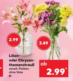Kaufland Lilien- oder Chrysanthemenstrauß Angebot