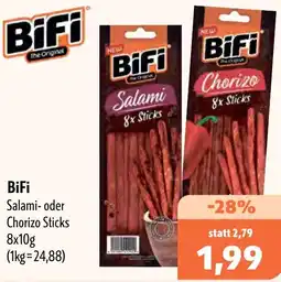 Aktiv Irma BiFi Salami- oder Chorizo Sticks Angebot