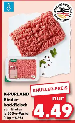 Kaufland K-PURLAND Rinderhackfleisch Angebot