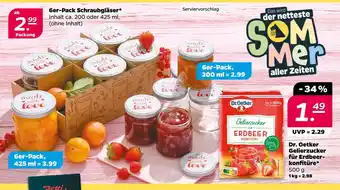 NETTO Dr. oetker 6er-pack schraubgläser oder gelierzucker für erdbeer-konfitüre Angebot
