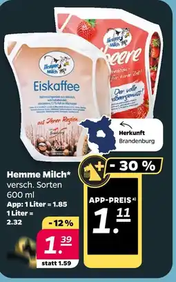 NETTO Hemme milch Angebot