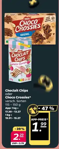 NETTO Nestlé choclait chips oder choco crossies Angebot