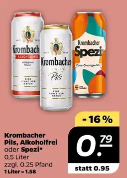 NETTO Krombacher krombacher pils, alkoholfrei oder spezi Angebot