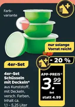 NETTO 4er-set schüsseln mit deckeln Angebot