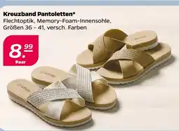 NETTO Viva kreuzband pantoletten Angebot