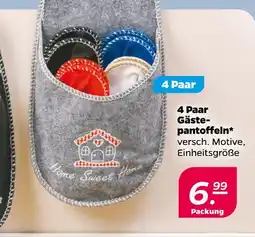 NETTO 4 paar gästepantoffeln Angebot