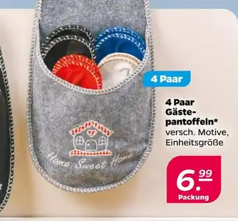 NETTO 4 paar gästepantoffeln Angebot