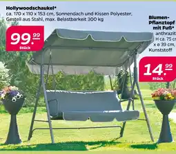 NETTO Hollywoodschaukel oder blumen-planztopf mit fuß Angebot