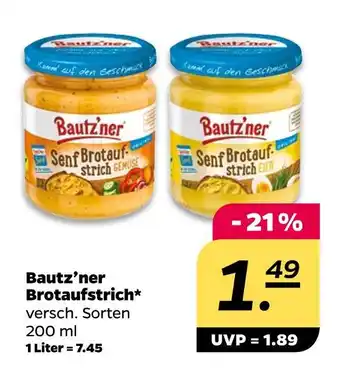 NETTO Bautz'ner senf brotaufstrich Angebot