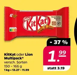 NETTO Kitkat oder lion multipack Angebot