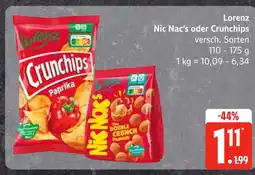 Edeka Lorenz nic nac’s oder crunchips Angebot