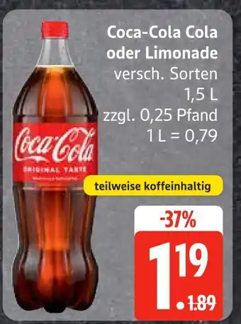 Edeka Coca-cola cola oder limonade Angebot