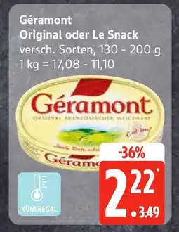 Edeka Géramont original oder le snack Angebot
