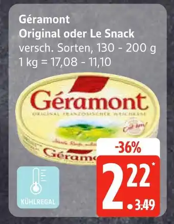 Edeka Géramont original oder le snack Angebot