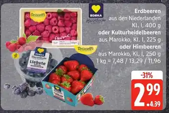 Edeka Driscoll's erdbeeren oder kulturheidelbeeren oder himbeeren Angebot