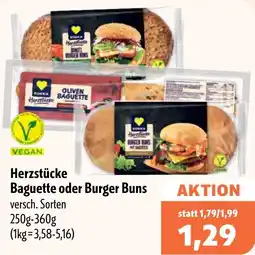 Aktiv Irma Edeka Herzstücke Baguette oder Burger Buns Angebot