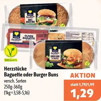 Aktiv Irma Edeka Herzstücke Baguette oder Burger Buns Angebot
