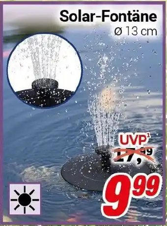CENTERSHOP Solar-Fontäne Angebot