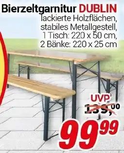 CENTERSHOP Bierzeltgarnitur DUBLIN Angebot