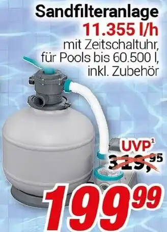 CENTERSHOP Sandfilteranlage 11.355 l/h Angebot