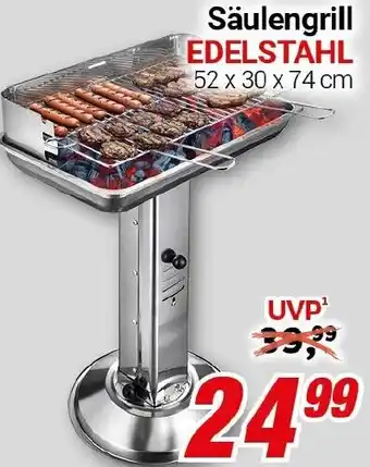 CENTERSHOP Säulengrill EDELSTAHL Angebot