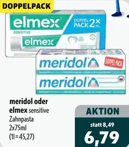 Aktiv Irma meridol oder elmex sensitive Zahnpasta Angebot