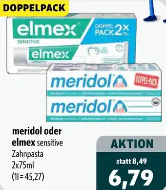 Aktiv Irma meridol oder elmex sensitive Zahnpasta Angebot