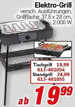 CENTERSHOP Elektro-Grill Angebot