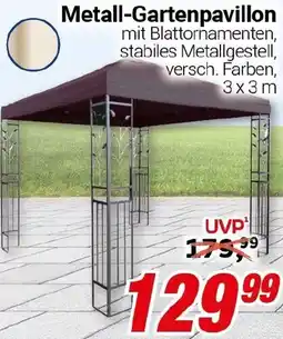 CENTERSHOP Metall-Gartenpavillon Angebot