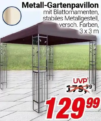 CENTERSHOP Metall-Gartenpavillon Angebot