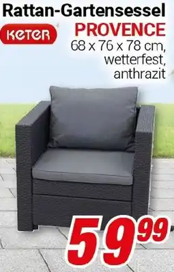 CENTERSHOP Keter Rattan-Gartensessel PROVENCE Angebot