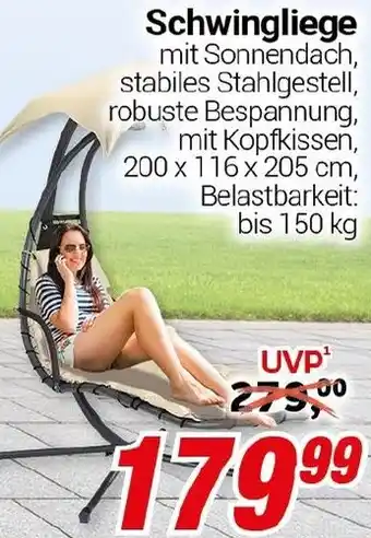 CENTERSHOP Schwingliege Angebot