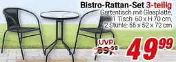 CENTERSHOP Bistro-Rattan-Set Angebot