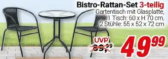 CENTERSHOP Bistro-Rattan-Set Angebot