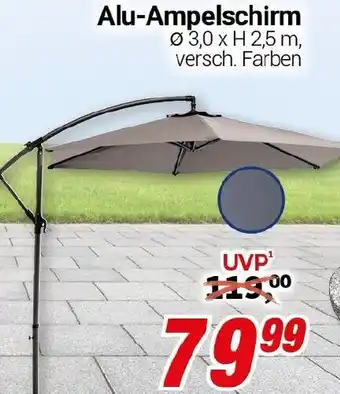 CENTERSHOP Alu-Ampelschirm Angebot