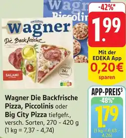 Gebauer's Wagner Die Backfrische Pizza, Piccolinis oder Big City Pizza Angebot